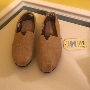 Toms Brown Burlap - NEW